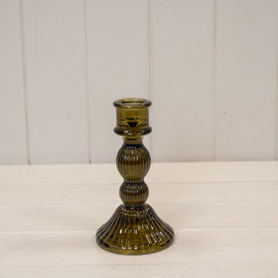 Kdmd Medium Olive Green Decorative Candle Holder - Olive - Image 3