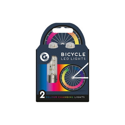 B&Q Bicycle Led Lights 4 Pack - Multicolour