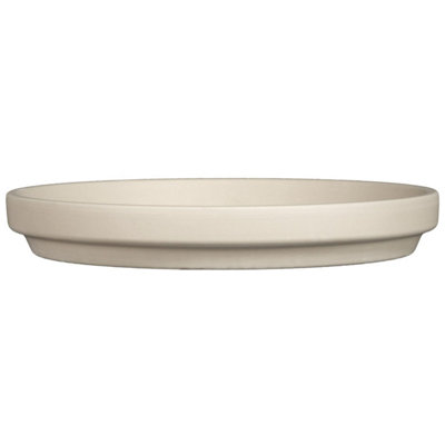 Kdmd Unisex White Granite Terracotta Saucer 24.3Cm X 3.4Cm | Size: 24.3 Cm X 3.4 Cm - Image 2