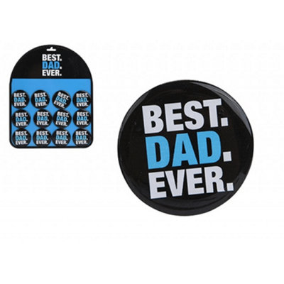  - Best Dad Ever Magnet 6 PackBlack