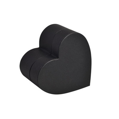 Kdmd Unisex Black Heart Shaped Gift Box Small 2 Pack - Image 3