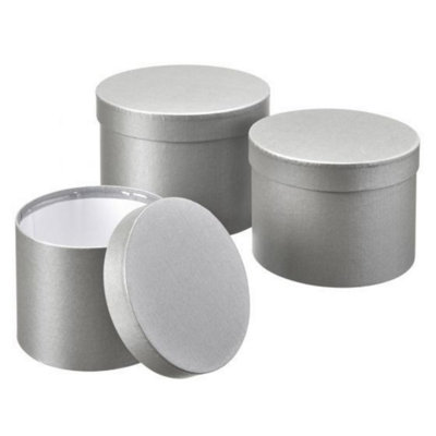 Kdmd Unisex Grey Symphony Hat Boxes Set Of 3 - Image 3