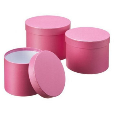 Kdmd Unisex Pink Bright Symphony Hat Boxes Set Of 3 - Image 3