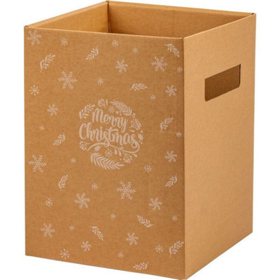 Kdmd Merry Christmas Kraft Delivery Box - Brown - Image 3