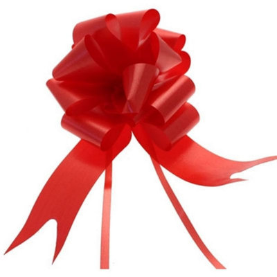  - Single Pull Bow 50mm 12 PackRed