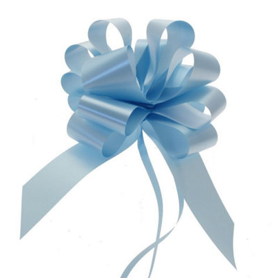 Kdmd Unisex Light Blue Single Pull Bow 50Mm 12 Pack - Image 3
