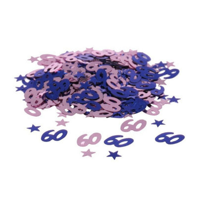  - Mini Stars 60 Confetti 12 PackMulticolour Metallic Table Confetti