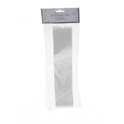 Kdmd Unisex White Wedding Car Ribbon 10 Pack - Image 3