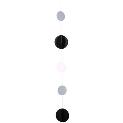 Kdmd Unisex Black White & Silver Circle Balloon Tail 6 Pack In - Image 2