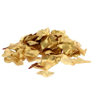  - Metallic Rose Petals 3 PackGold Artificial Rose Petals