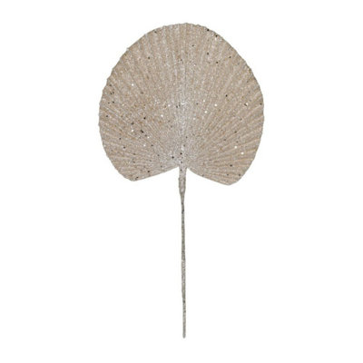 Kdmd Champagne Glitter Palm Spear Stem 2 Pack - Gold - Image 3
