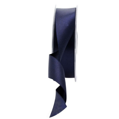 Kdmd Unisex Navy Blue Satin Ribbon 25Mm 2 Pack - Image 3