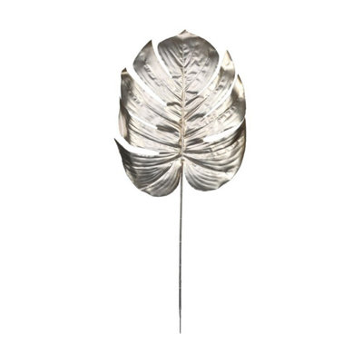 Kdmd Unisex Gold Champagne Metallic Monstera Leaf Large 2 Pack In - Image 3
