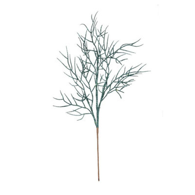 Kdmd Peacock Glitter Twig Stem 2 Pack - Teal - Image 3