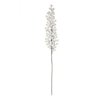 Kdmd Winter Wonderland White Berry Stem 2 Pack - White - Image 3