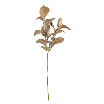 Kdmd Champagne Magnolia Leaf Stem 2 Pack - Gold - Image 3