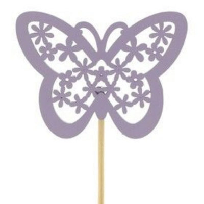 Kdmd Unisex Purple Lilac Butterfly On Stick 25 Pack In - Image 3