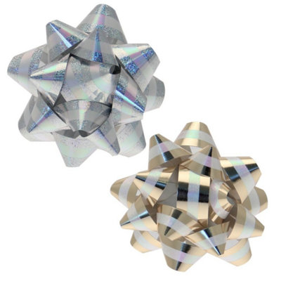 Kdmd Silver & Gold Sparkle Mix Bows - Multi - Image 3