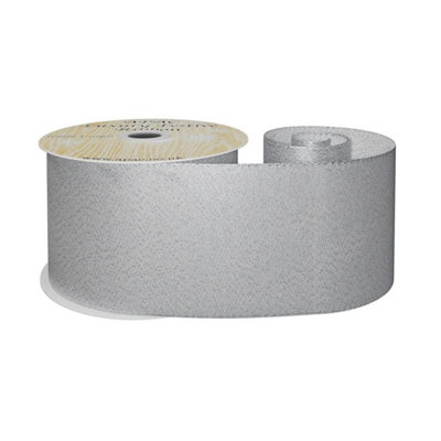 Kdmd Unisex Silver Metallic Ribbon 63Mm X 10Yd - Image 3
