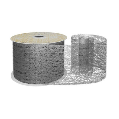 Kdmd Black Silver Web Luxury Ribbon - Silver - Image 3