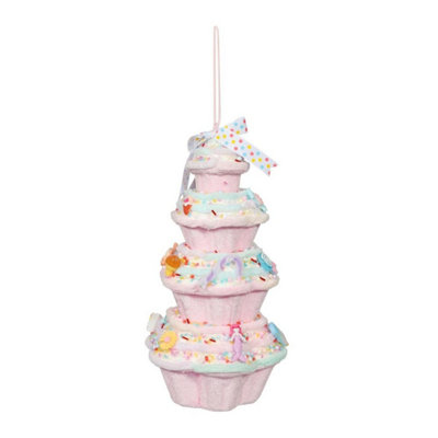  - Cake Stake Hanging Decoration 28CmPink