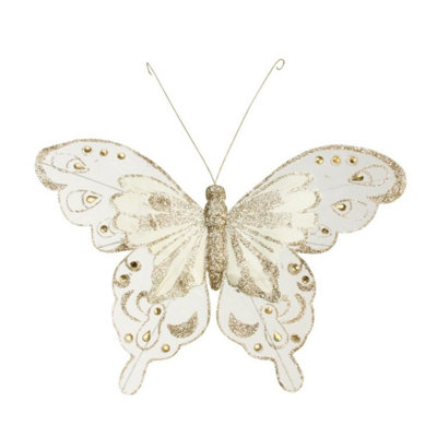 Kdmd Unisex Gold Champagne Fabric & Glitter Butterfly Pack In Size 6 - Image 3