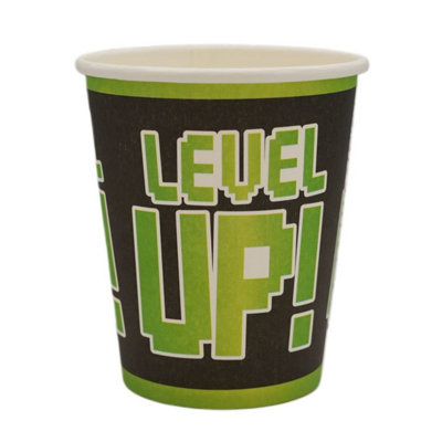 Kdmd Unisex Black Game On Party Paper Cups 6 Pack In - Image 3