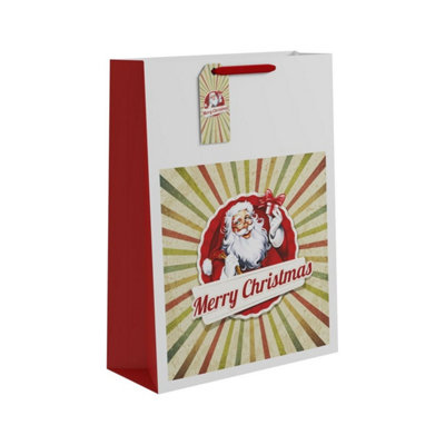 Kdmd Unisex Multicolor Merry Christmas Santa Gift Bag Extra Large 5 Pack - Image 3
