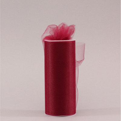 Kdmd Unisex Burgundy Tulle 15Cm X 23M 3 Pack - Image 2