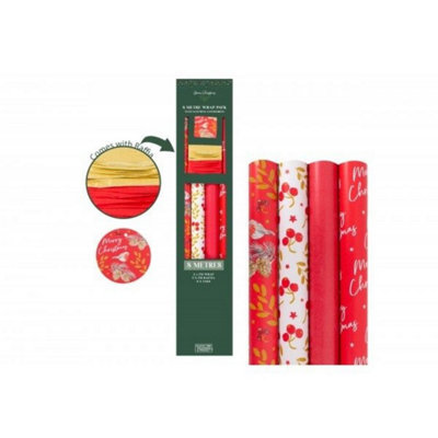Kdmd 8M Raspberry Gift Wrap Pack Red - Red - Image 2