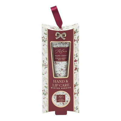 Kdmd Unisex Maroon Winter Berries Hand & Lip Care Set 2 Pack In - Image 6