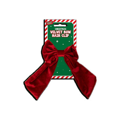 Kdmd Unisex Maroon Velvet Hair Bow Clip 6 Pack In - Image 5
