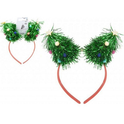 Kdmd Unisex Green Tinsel Trees Headband 6 Pack In - Image 7