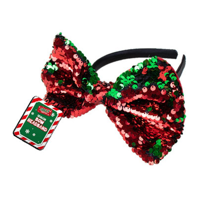 Kdmd Unisex Multicolor Reversible Sequin Bow Headband 5 Pack - Image 6