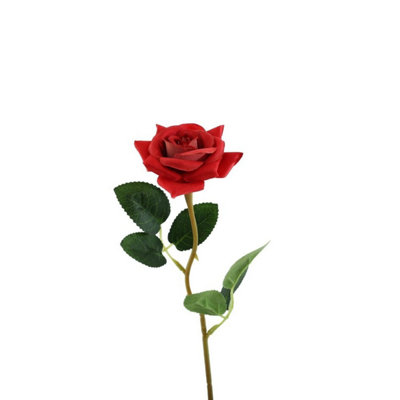 B&Q Essential Rose 12 Pack - Red Artificial Flowers