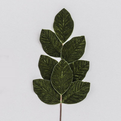  - Velvet Leaf Spray 70Cm 4 PackGreen