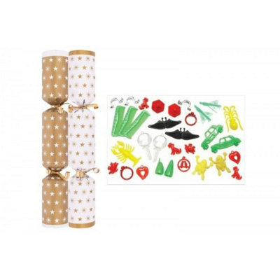  - Box Of 50 Star Crackers 10 InchGold Catering Crackers