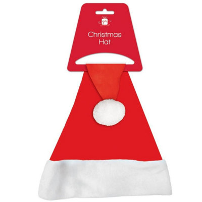 Kdmd Unisex Red Felt Santa Hat 10 Pack Christmas Ornament - Image 3