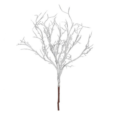 Kdmd Silver Coral Pick 5 Pack Artificial Flowers - Silver - Image 3