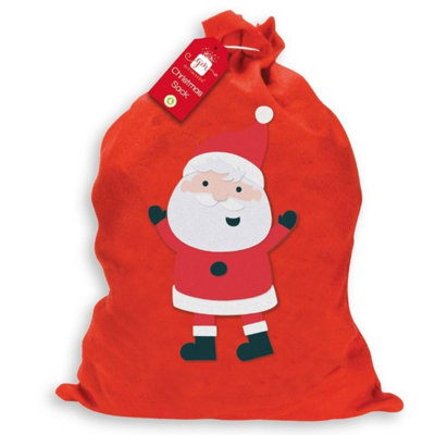 Kdmd Basic Santa Sack 3 Pack Red Christmas Stocking - Red - Image 3