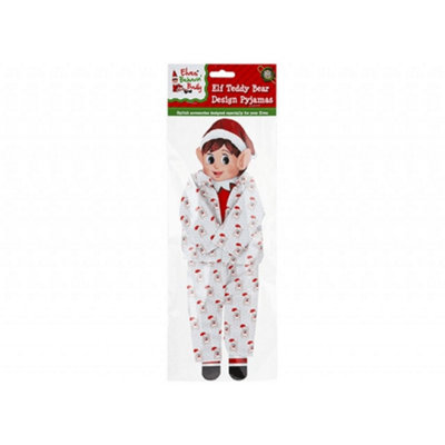 Kdmd Unisex White Elf Bear Design Pyjamas 3 Pack In - Image 3