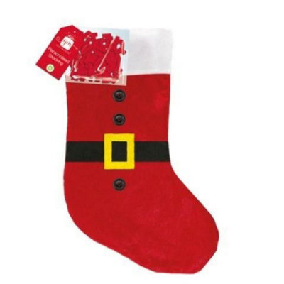 Kdmd Santa Christmas Stocking Traditional Santa Jacket Style 3 Pack - Red - Image 3