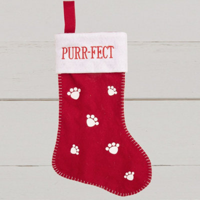 Kdmd Unisex Red & White Cat 'Purfect' Stocking 2 Pack - Image 2