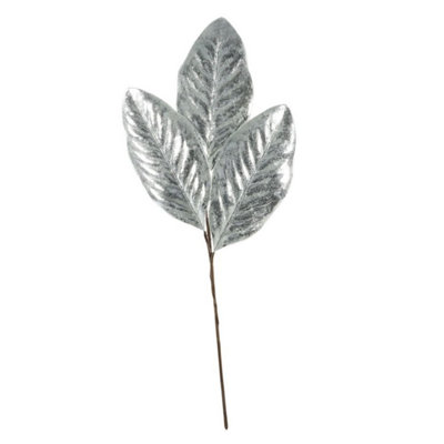 Kdmd Metallic Leaves Silver 2 Pack - Silver - Image 3