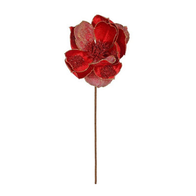 Kdmd Red Single Magnolia On Stem 2 Pack - Red - Image 3