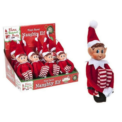 Kdmd Unisex Red 12 Inch Boy Christmas Naughty Elf 2 Pack In - Image 3