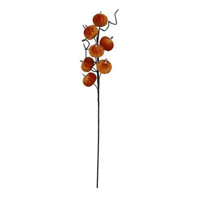 Kdmd Orange Velvet Pumpkin Pick 2 Pack - Orange - Image 3