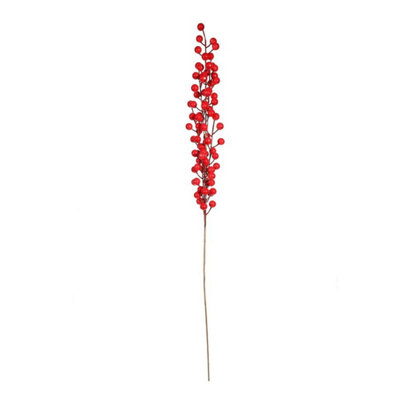 Kdmd Red Berry Stem 2 Pack Christmas Ornament - Red - Image 3