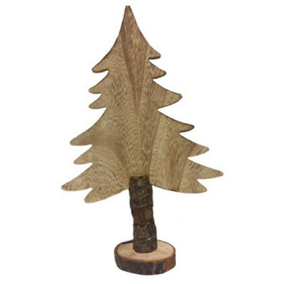 Kdmd Unisex Brown Wooden Blank Christmas Tree 37.5Cm Ideal For Personalising In - Image 2