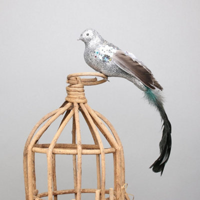 Kdmd Silver Paradise Bird With Clip - Silver - Image 3